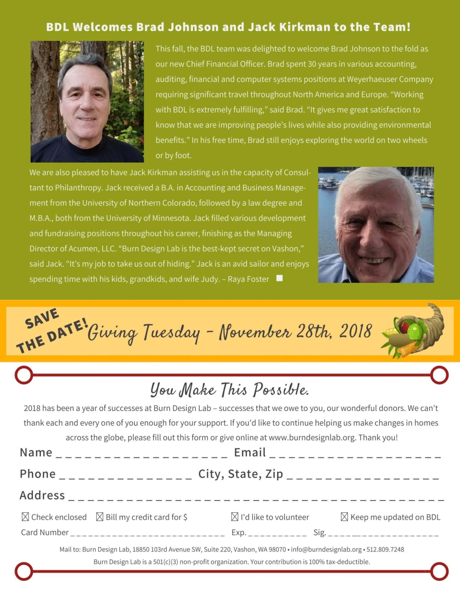 Bdl Fall 2018 Newsletter 4Revised